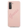 Samsung Galaxy S21 Plus Guess dėklas Script Vintage (GUHCS21MLSVSPI) rožinės spalvos