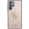Dėklas GUESS GUHCS23L4GPPI S23 ULTRA S918 Rožinis/Rožinis HARDCASE 4G BIG METAL LOGO