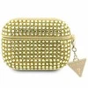 Dėklas Apple AirPods Pro Guess Hardcase Rhinestone Triangle (GUAPHDGTPD) aukso spalvos