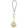 Dėklas Guess pakabukas GUCPMHGLD telefono dirželis Heart Diamond Charm with Rhinestones