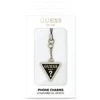 Dėklas Guess pakabukas GUCPMTDCK telefono dirželis Triangle Diamond Charm with Rhinestones