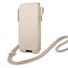 Guess Saffiano Pouch – telefono dėklas S / M max 6.1 (auksinis)