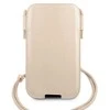 Guess Saffiano Pouch – telefono dėklas S / M max 6.1 (auksinis)