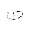 Guess pakabukas GUSTBCKH telefono dirželis juodai baltos spalvos Heishi Beads