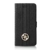 Guess Universalus dėklas GUBKLHEBK 4,6 - 5,2 juodas 4G Heritage max 14,5x7,5cm