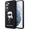 Karl Lagerfeld KLHCS23SSAKLHKPK S23 S911 kietas dėklas juodas/juodas Saffiano Monogram Ikonik
