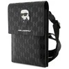 Karl Lagerfeld KLWBSAKHPKK Handbag – dėklas telefonui juodos spalvos Saffiano Monogram Ikonik