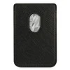Dėklas Karl Lagerfeld Kieszeń na karty KLWMSCHSFBK Wallet Card Slot Saffiano Choupette Head MagSafe juoda/juodas