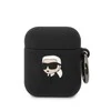 Karl Lagerfeld dėklas skirtas APPLE Airpods 1 / 2 KLA2RUNIKK (3D Sil NFT Karl) juodos spalvos
