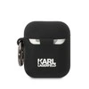 Karl Lagerfeld dėklas skirtas APPLE Airpods 1 / 2 KLA2RUNIKK (3D Sil NFT Karl) juodos spalvos