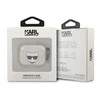 Apple AirPods 3 ausinių dėklas Karl Lagerfeld Glitter Choupette (KLA3UCHGS) sidabrinės spalvos
