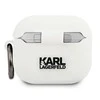Apple AirPods 3 ausinių dėklas Karl Lagerfeld silikoninis Choupette (KLACA3SILCHWH) baltos spalvos