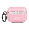 Apple AirPods Pro ausinių dėklas Karl Lagerfeld Glitter Karl`s Head (KLAPUKHGP) rožinės spalvos