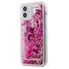 Karl Lagerfeld dėklas, skirtas iPhone 12 Mini 5,4" KLHCP12SROPI kietas dėklas, rožinis "Glitter Charms"