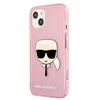 Dėklas Karl Lagerfeld HARDCASE KLHCP13SKHTUGLP IPHONE 13 MINI GLITTER KARL'S HEAD Rožinis