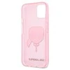 Dėklas Karl Lagerfeld HARDCASE KLHCP13SKHTUGLP IPHONE 13 MINI GLITTER KARL'S HEAD Rožinis
