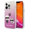 Dėklas Karl Lagerfeld KLHCP13SCKTRP HARDCASE KARL&amp;CHOUPETTE IPHONE 13 MINI Rožinis