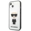 Dėklas Apple iPhone 13 Mini Karl Lagerfeld Ikonik Karl (KLHCP13SHIKCK) skaidrus