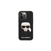 Dėklas Karl Lagerfeld KLHCP13SSLKHBK iPhone 13 mini 5,4" juoda/juodas hardcase Silicone Karl's Head