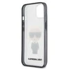 Dėklas Apple iPhone 13 Mini Karl Lagerfeld Ikonik Karl (KLHCP13SHIKCK) skaidrus