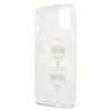 Dėklas Karl Lagerfeld HARDCASE KLHCP13SKCTUGLS IPHONE 13 MINI GLITTER KARL'S&amp;CHOUPETTE Sidabrinis