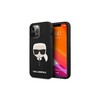 Dėklas Karl Lagerfeld KLHCP13SSLKHBK iPhone 13 mini 5,4" juoda/juodas hardcase Silicone Karl's Head