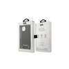 Apple iPhone 13 Mini Karl Lagerfeld dėklas odinis Textured And Chain (KLHCP13SPMK) juodos spalvos