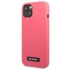 Apple iPhone 13 Mini Karl Lagerfeld dėklas silikoninis Plaque (KLHCP13SSLMP1PI) rožinės spalvos