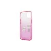 Apple iPhone 13 Mini Karl Lagerfeld dėklas Gradient Ikonik Karl &amp; Choupette (KLHCP13STGKCP) rožinės spalvos