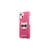 Apple iPhone 13 Mini Karl Lagerfeld dėklas Choupette Head (KLHCP13STPECPI) rožinės spalvos