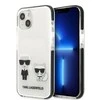 Apple iPhone 13 Mini Karl Lagerfeld dėklas Karl&amp;Choupette baltos spalvos