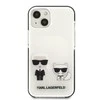 Apple iPhone 13 Mini Karl Lagerfeld dėklas Karl&amp;Choupette baltos spalvos