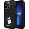 Apple iPhone 13 Pro Karl Lagerfeld dėklas Silicone C Metal Pin (KLHCP13LSMHCNPK) juodos spalvos