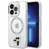 Apple iPhone 13 Pro Karl Lagerfeld dėklas Iconic Karl&amp;Choupette Magsafe (KLHMP13LHNKCIT) skaidrus