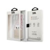 Dėklas Karl Lagerfeld KLHCP13LPABGNU IPHONE 13 PRO / 13 6.1 "Rožinis / Rožinis HARDCASE PEEK A BOO LIQUID GLITTER