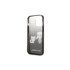 Apple iPhone 13 Pro Karl Lagerfeld dėklas Gradient Ikonik Karl &amp; Choupette (KLHCP13LTGKCK) juodos spalvos