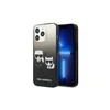 Apple iPhone 13 Pro Karl Lagerfeld dėklas Gradient Ikonik Karl &amp; Choupette (KLHCP13LTGKCK) juodos spalvos