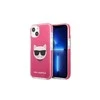 Apple iPhone 13 Pro Max Karl Lagerfeld dėklas Choupette Head (KLHCP13XTPECPI) rožinės spalvos