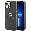 Karl Lagerfeld KLHMP14SHFCKNOK Apple iPhone 14/ 15 / 13 6.1″ juodos spalvos kietas dėklas IML Ikonik MagSafe