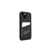 Karl Lagerfeld dėklas, skirtas iPhone 14 6,1 KLHCP14SCSSK juodas kietas dėklas, skirtas automobilinisdslot Sign