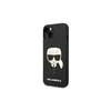 Dėklas Karl Lagerfeld Silicone Karl`s Head Case for iPhone 13 / 14 / 15 - Juodas