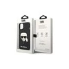 Dėklas Karl Lagerfeld Silicone Karl`s Head Case for iPhone 13 / 14 / 15 - Juodas