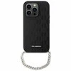 Apple iPhone 14 Karl Lagerfeld dėklas Saffiano Monogram Chain (KLHCP14SSACKLHPK) juodos spalvos