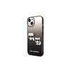 Dėklas Karl Lagerfeld KLHCP14STGKCK iPhone 14 6,1 "hardcase juodas / juodas Gradient Ikonik Karl &amp; Choupette