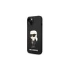 Karl Lagerfeld dėklas iPhone 14 Plus 6,7 KLHMP14MSNIKBCK juodas hard dėklas Magsafe Silikoninis NFT Ikonik
