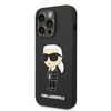 Dėklas Karl Lagerfeld KLHCP14MSNIKBCK IPHONE 14 PLUS / 15 PLUS 6.7 "HARDCASE Juodas / Juodas SILICONE IKONIK