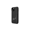 Dėklas Apple iPhone 14 Plus Karl Lagerfeld Signature Logo Cardslot (KLHCP14MCSSK) juodos spalvos