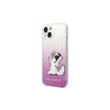Apple iPhone 14 Plus Karl Lagerfeld dėklas Choupette Fun rožinės spalvos