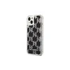 Apple iPhone 14 Plus Karl Lagerfeld dėklas Liquid Glitter Monogram (KLHCP14MLMNMK) juodos spalvos