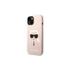 Dėklas Karl Lagerfeld KLHMP14MSLKHLP IPHONE 14 PLUS / 15 PLUS 6.7 "HARDCASE LIGHT Rožinis / LIGHT Rožinis SILICONE KARL`S HEAD MAGSAFE